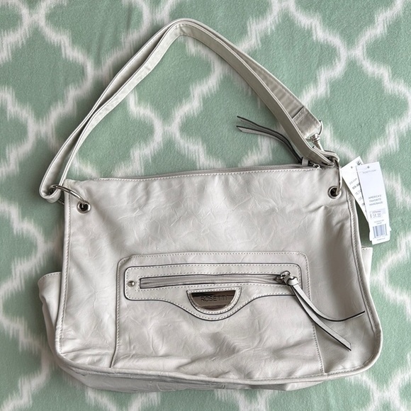 NWT Rosetti cream color handbag convertible strap to crossbody - Picture 1 of 12
